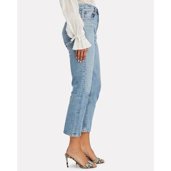 AGOLDE Riley High-Rise Straight Cropped Jeans - Picture 2 of 11